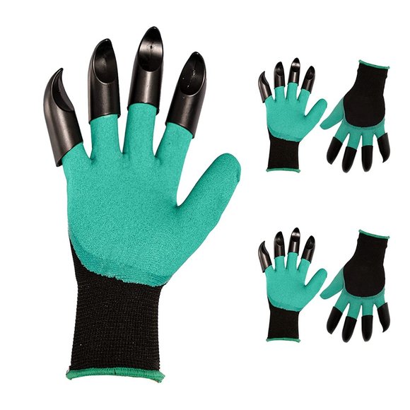 Garden Gloves with Claws Smooth Yard Work - Picture 1 of 13